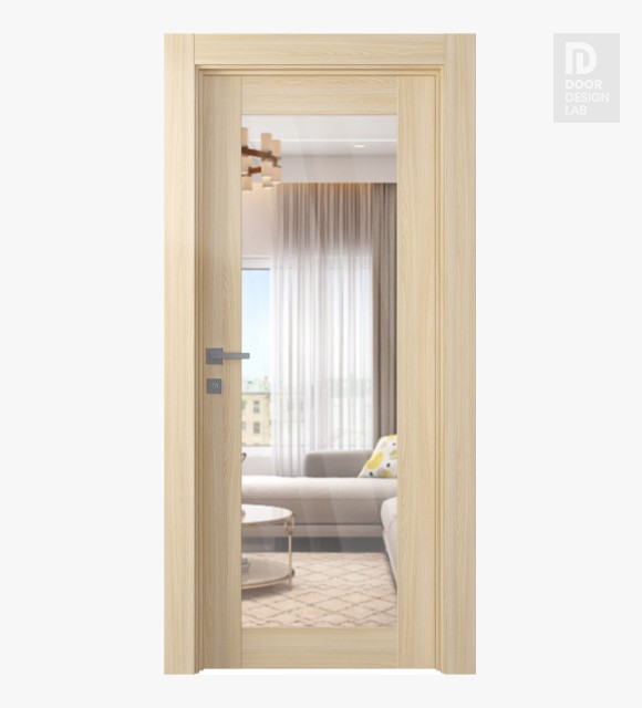 Avon 207 Clear Vetro Loire Ash Modern Interior Door by Belldinni