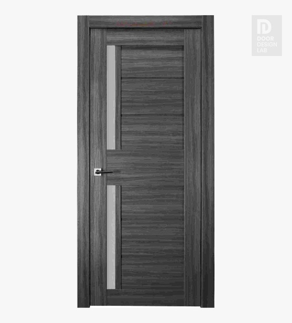 Esta Vetro Gray Oak Modern Interior Door by Belldinni