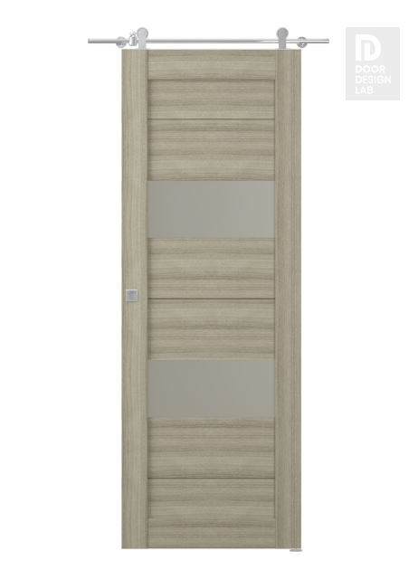 Berta Vetro Shambor Modern Interior Barn Door by Belldinni