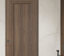 Oxford Duo 07 Pecan Nutwood Modern Interior Frameless Door by Belldinni