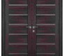 Avon 07-02 Vetro Veralinga Oak Modern Interior Double Swing Doors by Belldinni