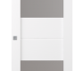 Vita Vetro Bianco Noble Modern Interior Barn Door by Belldinni