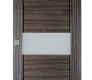 Edna Vetro Gray Oak Modern Interior Barn Door by Belldinni
