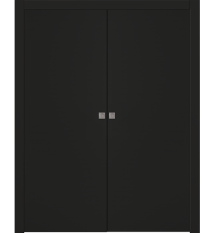 Optima Black Matte Double pocket doors
