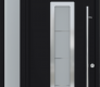 MODERN FRONT STEEL DOOR ARGOS BLACK/WHITE 49 1/4" X 95 11/16" LHI + SIDELITE LEFT/TRANSOM