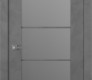 Avon 5 Lite Vetro Dark Urban Modern Interior Door by Belldinni
