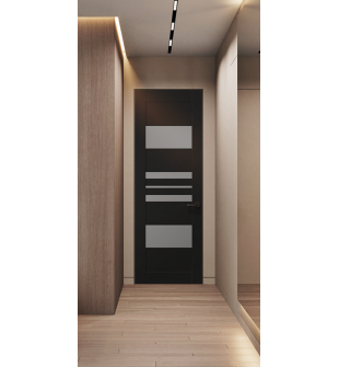 Romi Vetro Black Matte Frameless