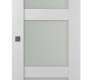 Smart Pro 3 Lite Vetro Polar White Modern Interior Barn Door by Belldinni