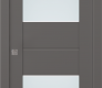 Vita Vetro Gray Matte Modern Interior Pocket Door by Belldinni
