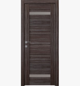 Perla Vetro Gray Oak Hinged doors