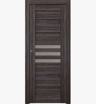 Dome Vetro Gray Oak Pocket doors