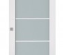 Smart Pro 5 Lite Vetro Polar White Modern Interior Barn Door by Belldinni