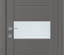 Edna Vetro Gray Matte Modern Interior Door by Belldinni