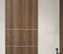 Optima 2H Pecan Nutwood Modern Interior Frameless Door by Belldinni