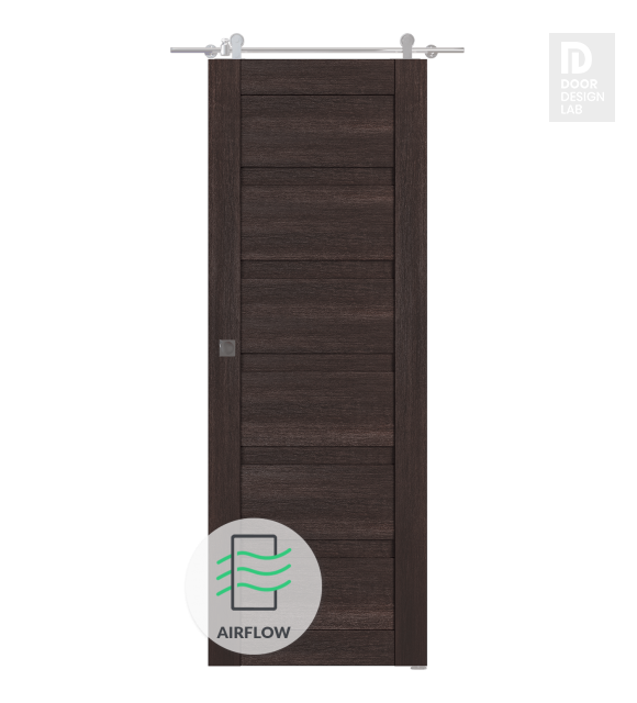 Louver Veralinga Oak Modern Interior Barn Door by Belldinni