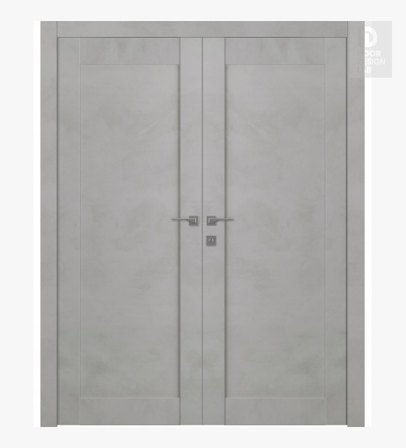 Avon 07 Light Urban Modern Interior Double Swing Doors by Belldinni