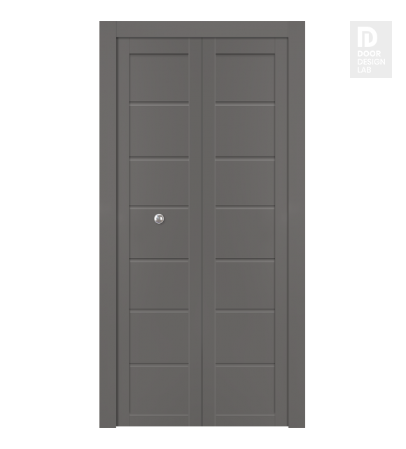 Alda Gray Matte Modern Interior Bifold Doors by Belldinni