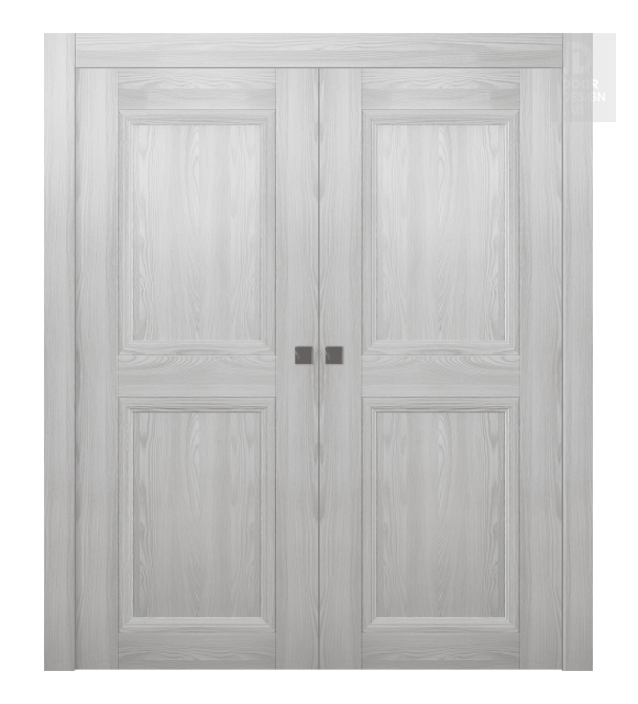 Oxford Duo 07 Rn Ribeira Ash Modern Interior Double Pocket Doors by Belldinni