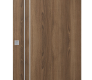 Optima 2V Pecan Nutwood Modern Interior Barn Door by Belldinni