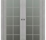 Avon 10 Lite Vetro Light Urban Modern Interior Double Pocket Doors by Belldinni