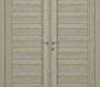 Alba Shambor Modern Interior Double Swing Doors by Belldinni