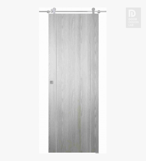 Optima 2U Ribeira Ash Modern Interior Barn Door by Belldinni