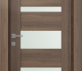 Avon 07-05 Vetro Pecan Nutwood Modern Interior Door by Belldinni