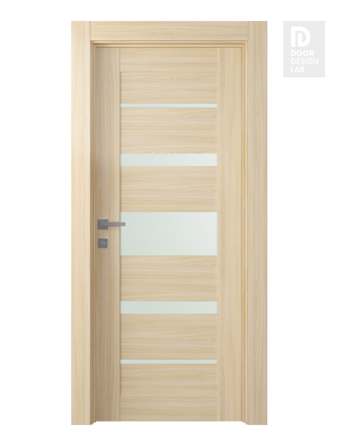 Avon 07-03 Vetro Loire Ash Modern Interior Door by Belldinni