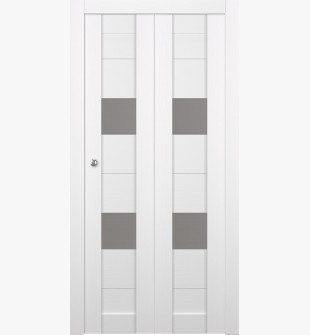 Berta Vetro Bianco Noble Bi-folding doors