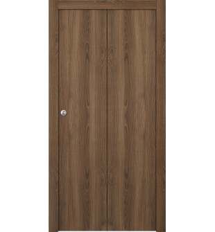 Optima Pecan Nutwood Bi-folding doors