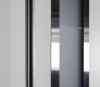 MODERN FRONT STEEL DOOR ARGOS ANTRACIT/WHITE 61 1/16" X 95 11/16" LHI + SIDELITE LEFT/RIGHT + TRANSOM