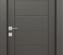 Perla Vetro Gray Matte Modern Interior Door by Belldinni