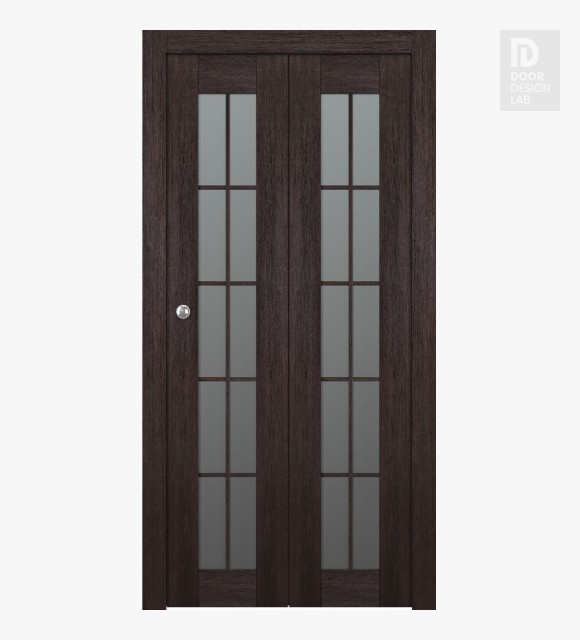 Avon 10 Lite Vetro Veralinga Oak Modern Interior Bifold Doors by Belldinni