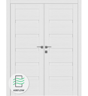 Louver Bianco Noble Double doors