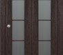 Avon 5 Lite Vetro Veralinga Oak Modern Interior Bifold Doors by Belldinni