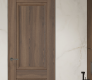 Oxford Duo 07 R Pecan Nutwood Modern Interior Frameless Door by Belldinni