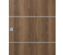 Optima 2H Pecan Nutwood Modern Interior Barn Door by Belldinni