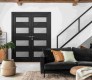 Della Vetro Black Matte Double doors