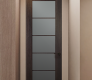 Avon 5 Lite Vetro Veralinga Oak Modern Interior Frameless Door by Belldinni