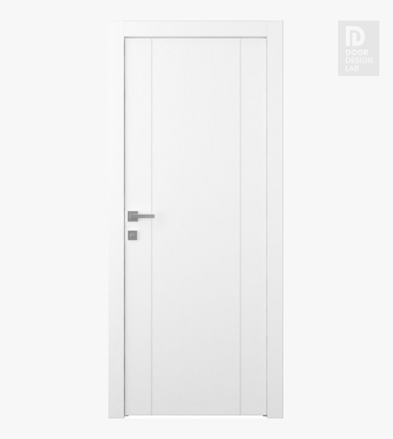 Palladio 2U Bianco Noble Modern Interior Door by Belldinni