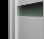 RTA LEFT HAND PREHUNG CONCEALED DOOR SLAB MIRELLA VETRO BIANCO NOBLE 30" X 80" X 1 9/16" FROSTED GLASS
