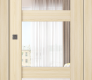 Avon 3 Lite Clear Vetro Loire Ash Modern Interior Pocket Door by Belldinni