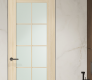 Avon 10 Lite Vetro Loire Ash Modern Interior Frameless Door by Belldinni