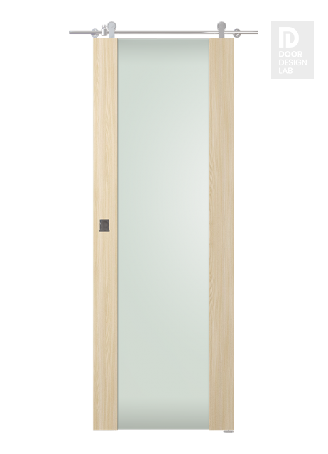 Avon 202 Vetro Loire Ash Modern Interior Barn Door by Belldinni