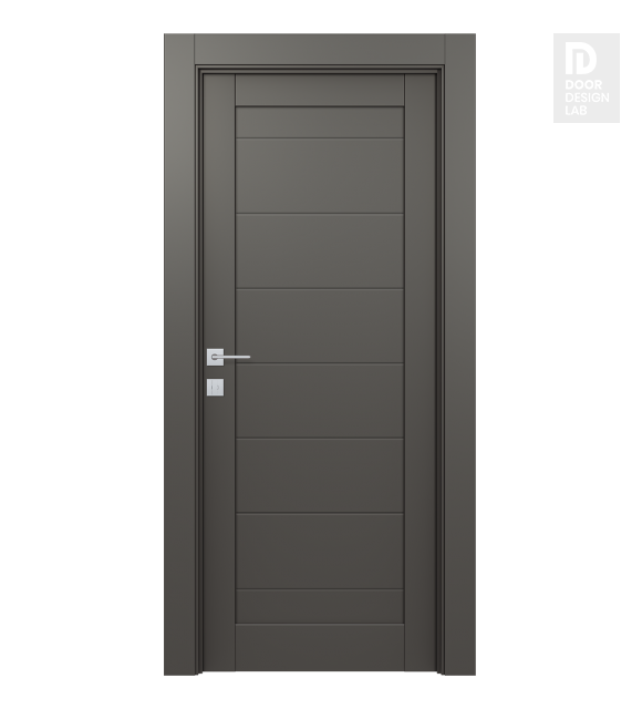 Ermi Gray Matte Modern Interior Door by Belldinni