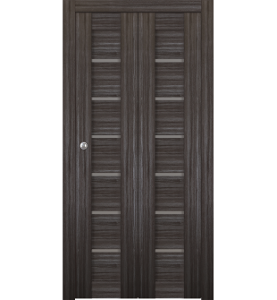 Alba Gray Oak Bi-folding doors
