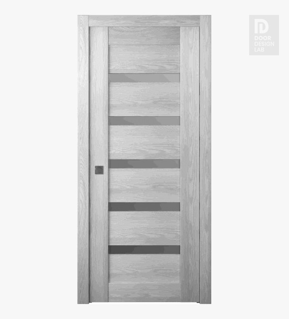 Avon 07-04 Vetro Ribeira Ash Modern Interior Pocket Door by Belldinni