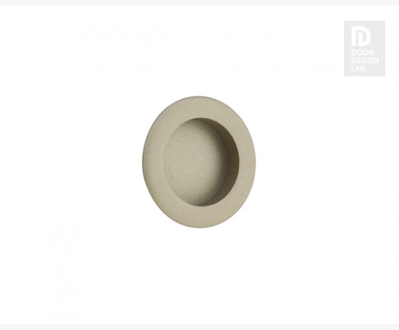 Modern Steel Front Door EMTEK FLUSH PULL ROUND PASSAGE SATIN NICKEL (US15) 2211