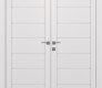 Alda Snow White Modern Interior Double Swing Doors by Belldinni