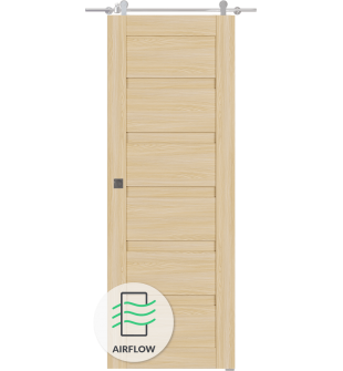 Louver Loire Ash Barn doors